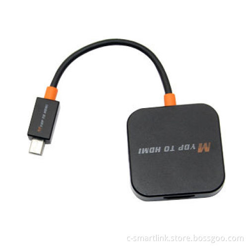 Slim-port to HDMI display, transfer image and video from smart phone, tablet PC to HD display device